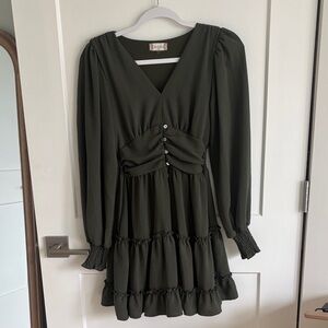 Altar’d State Olive Green Dress
